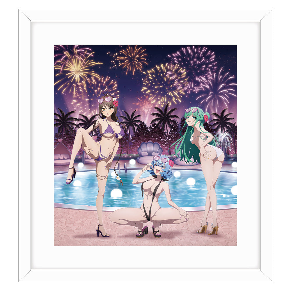 ぬきたし THE ANIMATION 描き下ろし複製原画(ナイトプール) - 公式商品画像 | AniSmile