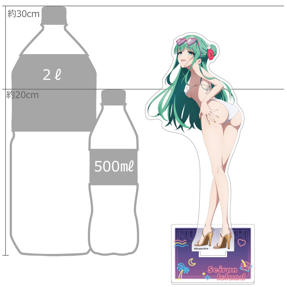 ぬきたし THE ANIMATION 描き下ろし特大アクリルスタンド(冷泉院桐香/ナイトプール) 画像 2 | AniSmile