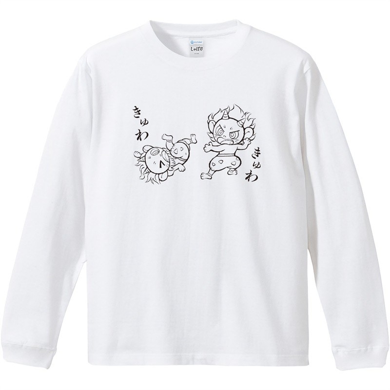 しゃばけ リブ付ロングスリーブTシャツ Lサイズ 鳴家 戯画ver. Image 2 | AniSmile