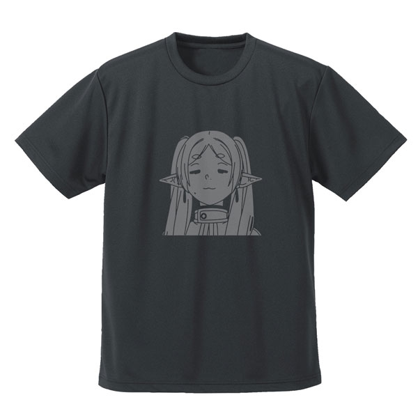 葬送のフリーレン フリーレン フェイス ドライTシャツ/GUNMETAL-S - 公式商品画像 | AniSmile