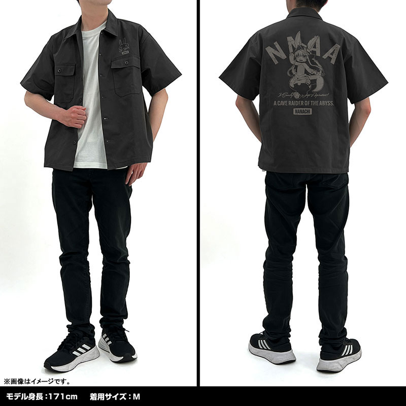 メイドインアビス 烈日の黄金郷 ナナチ ワークシャツ/GRAY-XL 画像 5 | AniSmile