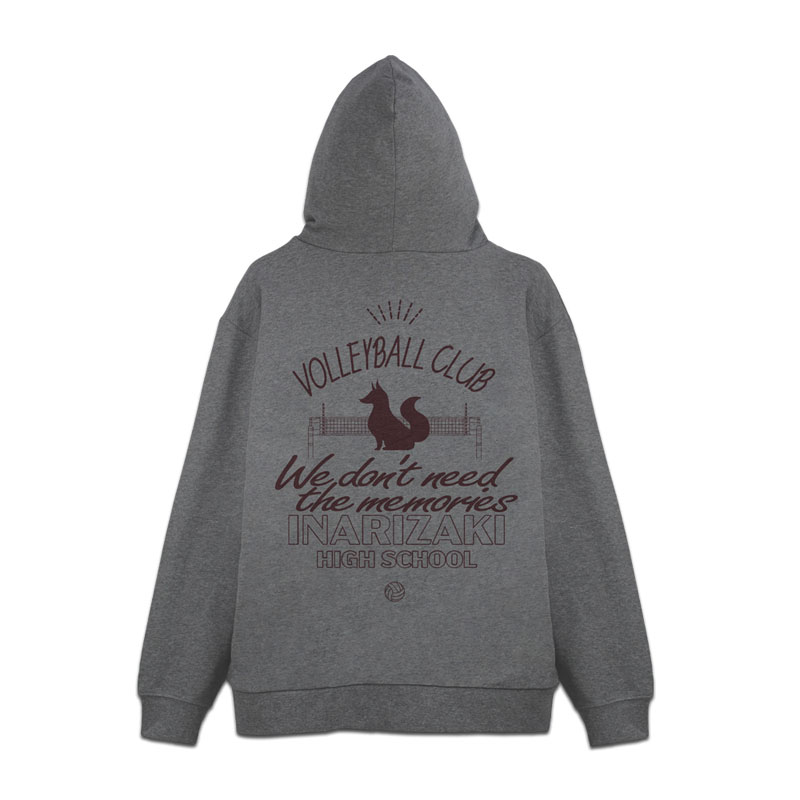 ハイキュー!! 稲荷崎高校バレーボール部 ジップパーカー Ver.2.0/MIX GRAY-XL 画像 3 | AniSmile