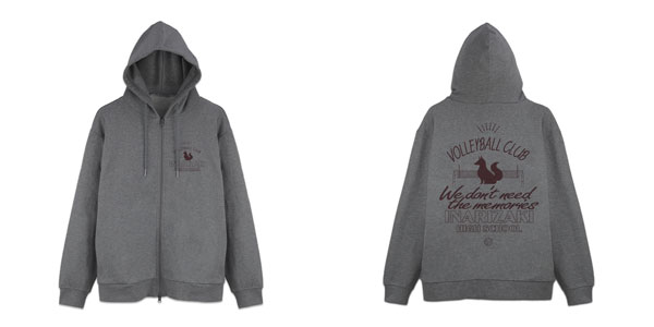 ハイキュー!! 稲荷崎高校バレーボール部 ジップパーカー Ver.2.0/MIX GRAY-M - 公式商品画像 | AniSmile