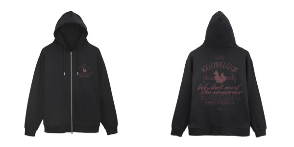 ハイキュー!! 稲荷崎高校バレーボール部 ジップパーカー Ver.2.0/BLACK-L - 公式商品画像 | AniSmile