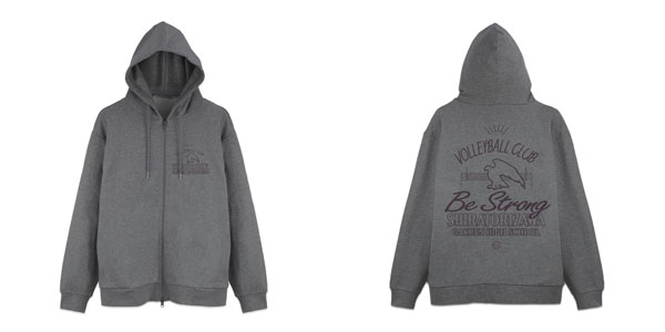 ハイキュー!! 白鳥沢学園高校バレーボール部 ジップパーカー Ver.2.0/MIX GRAY-L - 公式商品画像 | AniSmile