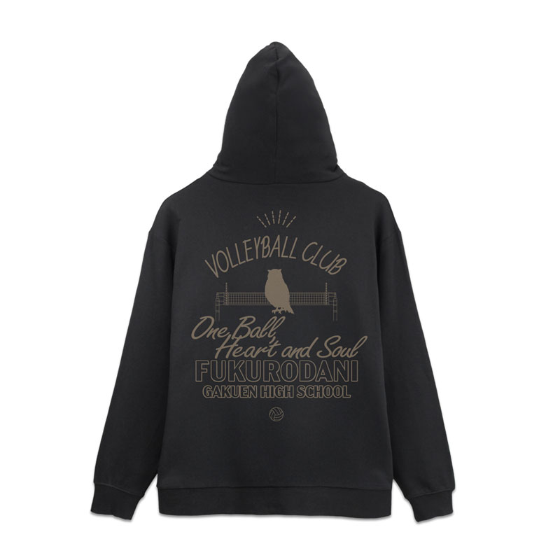 ハイキュー!! 梟谷学園高校バレーボール部 ジップパーカー Ver.2.0/BLACK-L 画像 3 | AniSmile