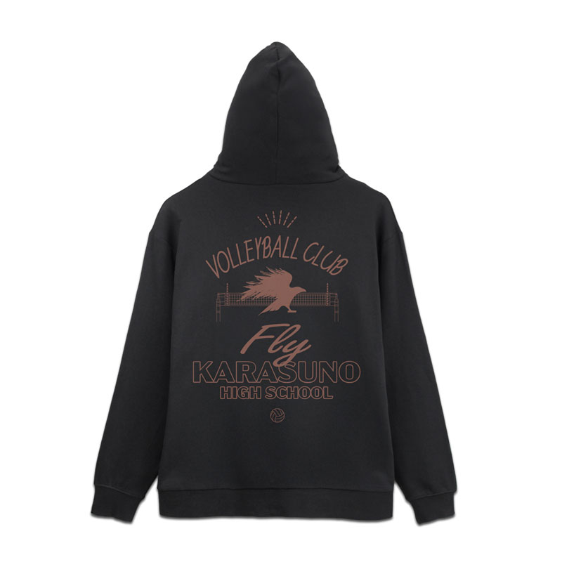 ハイキュー!! 烏野高校排球部 ジップパーカー Ver.2.0/BLACK-M 画像 3 | AniSmile