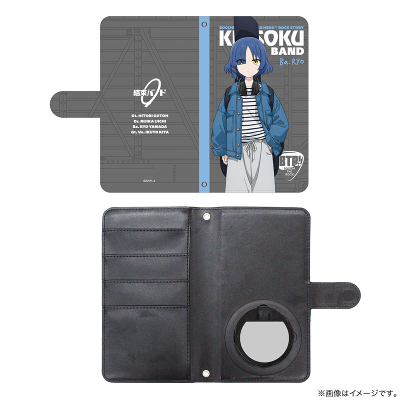アニメ「ぼっち・ざ・ろっく!」 山田リョウ 手帳型スマホケースLL ストリートファッションVer. Image 2 | AniSmile