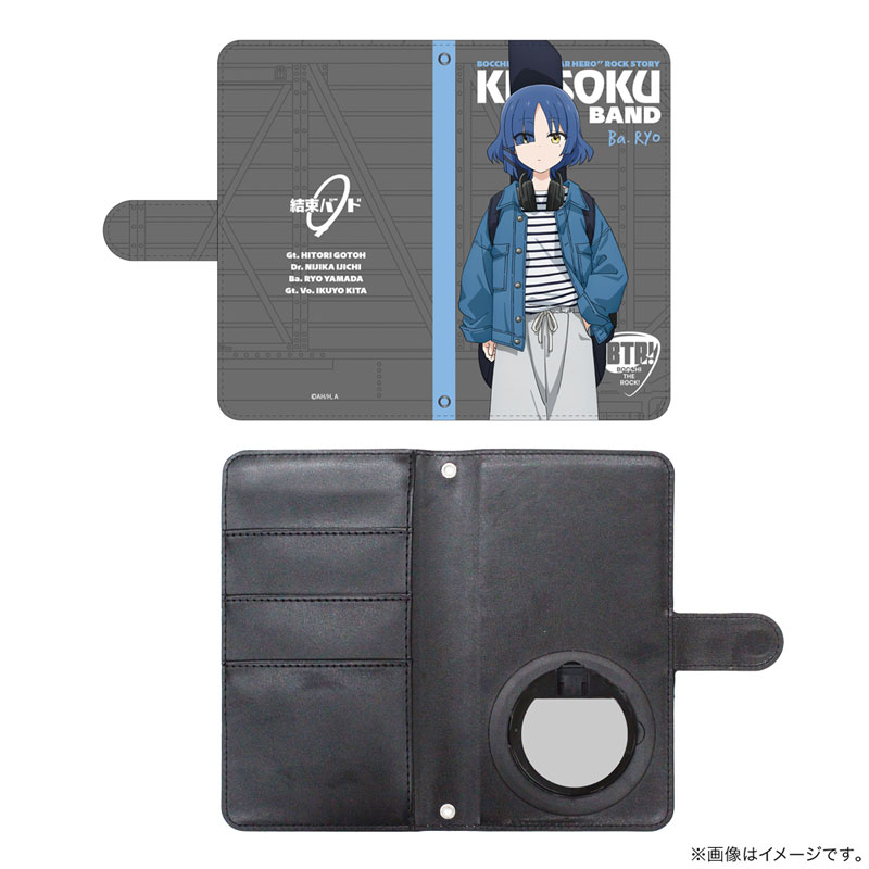 アニメ「ぼっち・ざ・ろっく!」 山田リョウ 手帳型スマホケースL ストリートファッションVer. Image 2 | AniSmile
