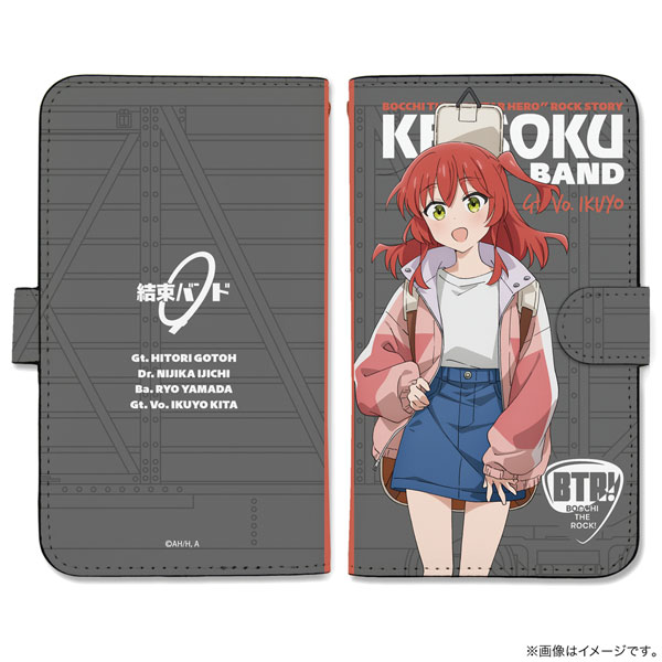 アニメ「ぼっち・ざ・ろっく!」 喜多郁代 手帳型スマホケースLL ストリートファッションVer. - AniSmile
