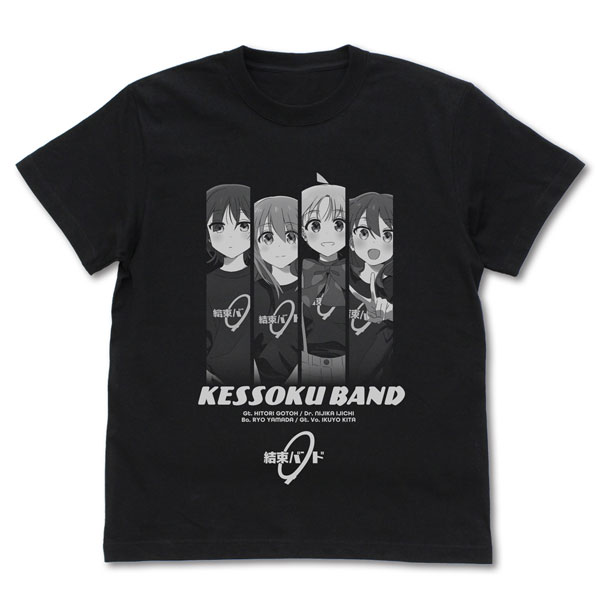 アニメ「ぼっち・ざ・ろっく!」 結束バンドメンバー Tシャツ/BLACK-M - 公式商品画像 | AniSmile