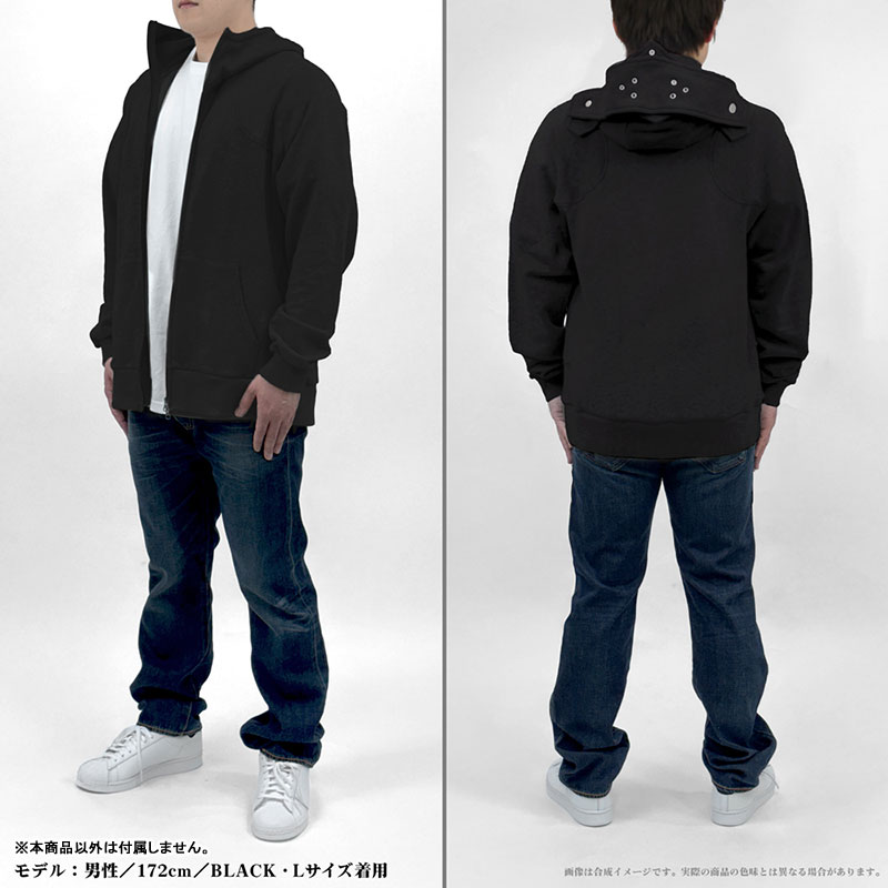アイテムヤ アーマー パーカー Ver2.0/BLACK-L 画像 3 | AniSmile