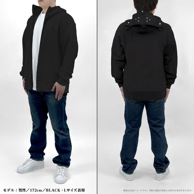 アイテムヤ アーマー パーカー Ver2.0/BLACK-M 画像 3 | AniSmile