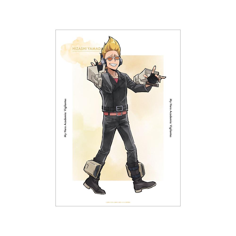 プレミアム アクリルジオラマプレート「ヴィジランテ -僕のヒーローアカデミア ILLEGALS-」01/書道ver. 集合デザイン(レトロアート) 画像 5 | AniSmile