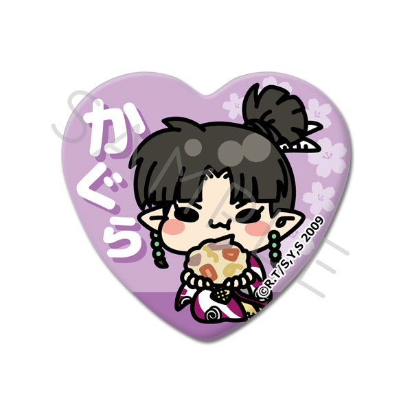『犬夜叉』 ハート型缶バッジ M-SJ(神楽) - 公式商品画像 | AniSmile