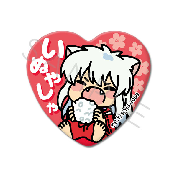 『犬夜叉』 ハート型缶バッジ M-SA(犬夜叉) - 公式商品画像 | AniSmile