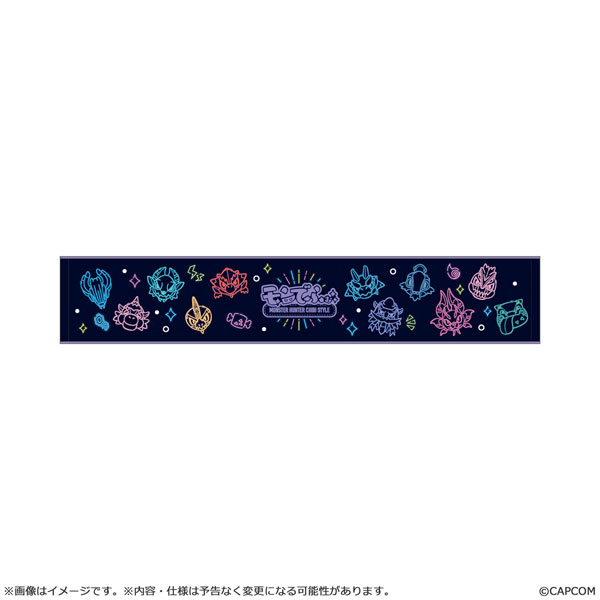 モンスターハンター モンでふぉ マフラータオル ネオンテーマ - 公式商品画像 | AniSmile