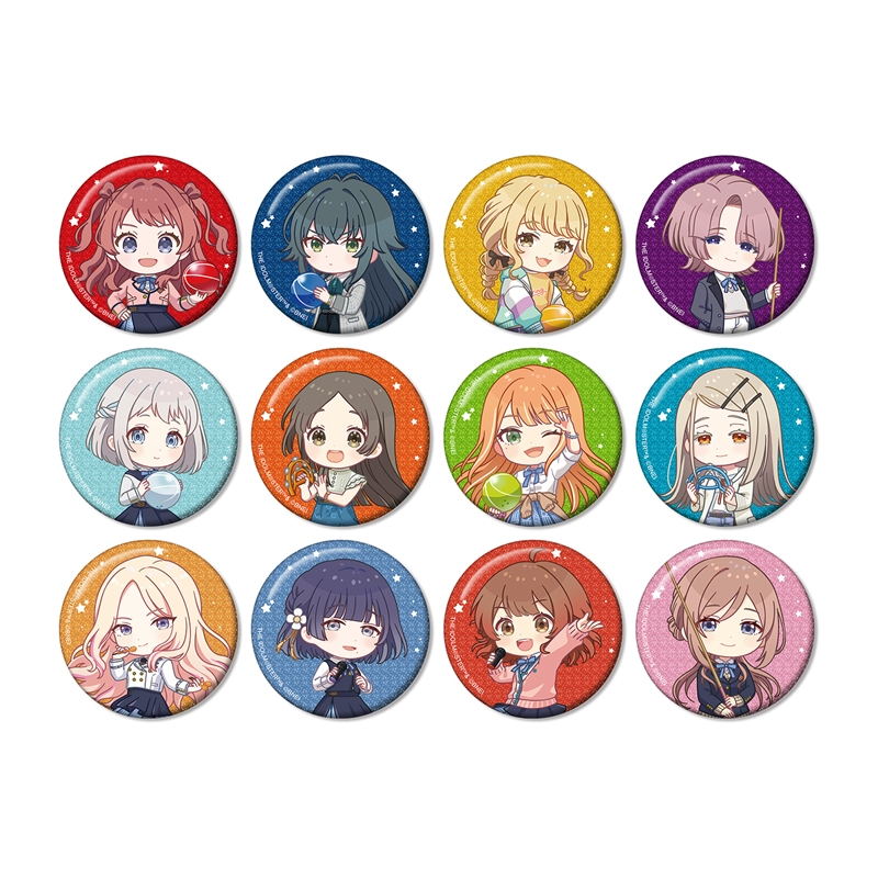 学園アイドルマスター トレーディング ちびキャラ 放課後のお出かけver. グリッター缶バッジ(単位/単品) - 公式商品画像 | AniSmile