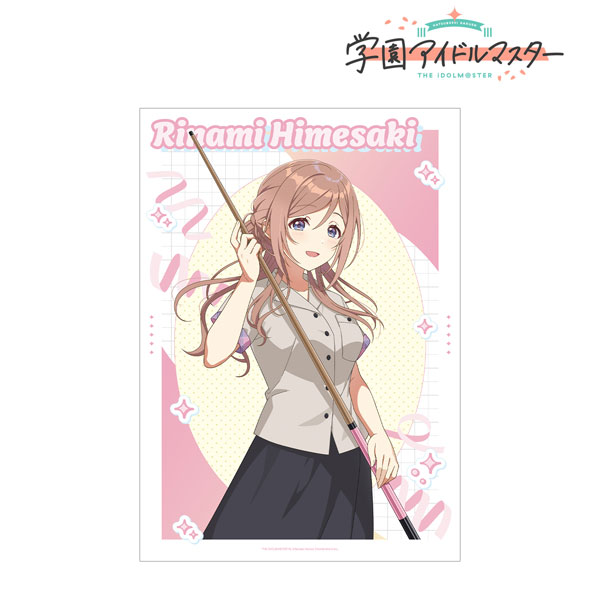 学園アイドルマスター 描き下ろし 姫崎莉波 ボウリングシャツver. A3マット加工ポスター - 公式商品画像 | AniSmile