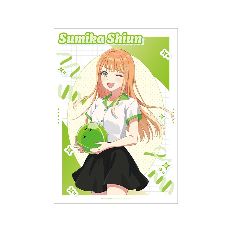 学園アイドルマスター 描き下ろし 紫雲清夏 ボウリングシャツver. A3マット加工ポスター - 公式商品画像 | AniSmile
