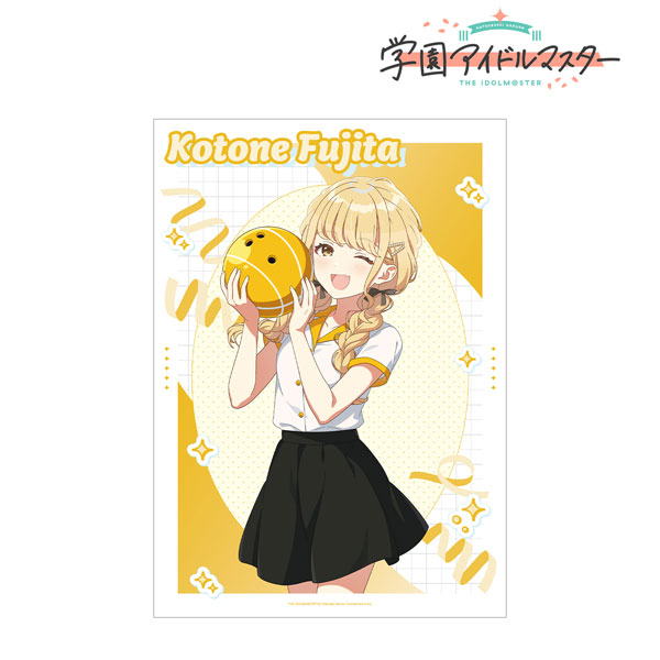 学園アイドルマスター 描き下ろし 藤田ことね ボウリングシャツver. A3マット加工ポスター - 公式商品画像 | AniSmile