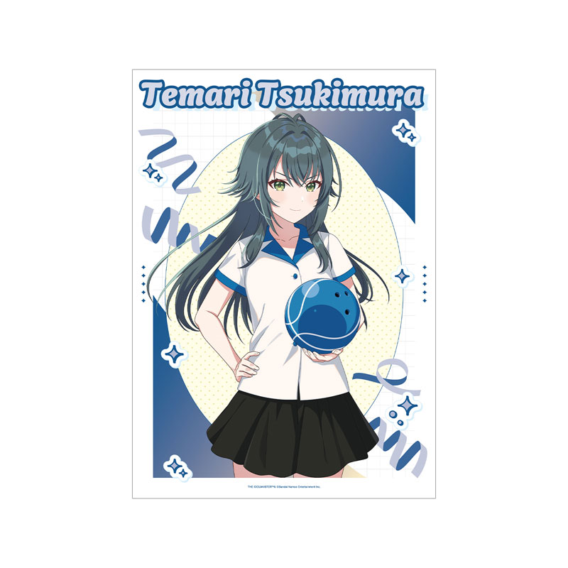 学園アイドルマスター 描き下ろし 月村手毬 ボウリングシャツver. A3マット加工ポスター 画像 2 | AniSmile