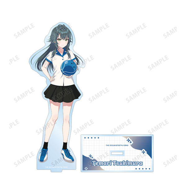 学園アイドルマスター 描き下ろし 月村手毬 ボウリングシャツver. BIGアクリルスタンド - 公式商品画像 | AniSmile