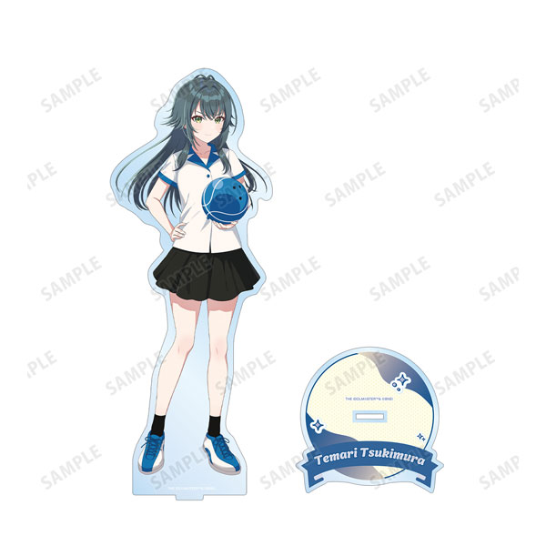 学園アイドルマスター 描き下ろし 月村手毬 ボウリングシャツver. 特大アクリルスタンド - 公式商品画像 | AniSmile