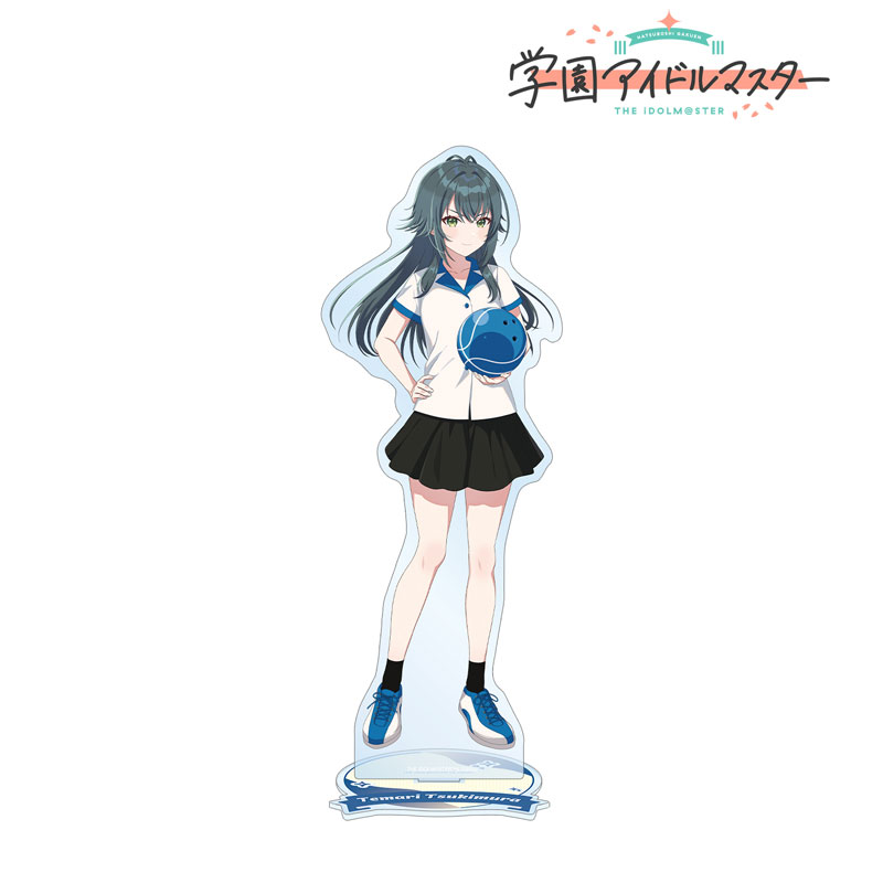 学園アイドルマスター 描き下ろし 月村手毬 ボウリングシャツver. 特大アクリルスタンド 画像 3 | AniSmile