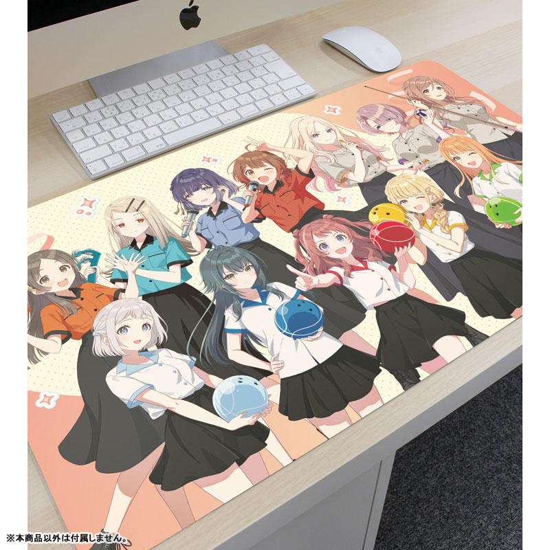 学園アイドルマスター 描き下ろし 集合 ボウリングシャツver. マルチデスクマット 画像 3 | AniSmile