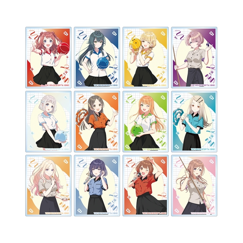 学園アイドルマスター 描き下ろし ボウリングシャツver. トレーディングアクリルカード(単位/単品) - 公式商品画像 | AniSmile