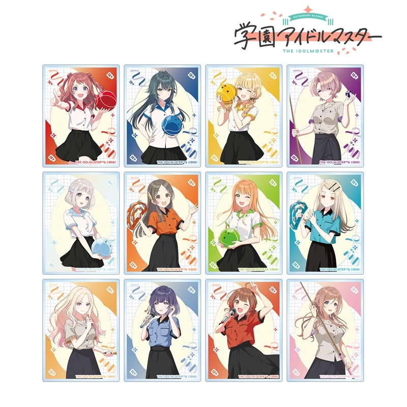 学園アイドルマスター 描き下ろし ボウリングシャツver. トレーディングアクリルカード(単位/単品) 画像 2 | AniSmile