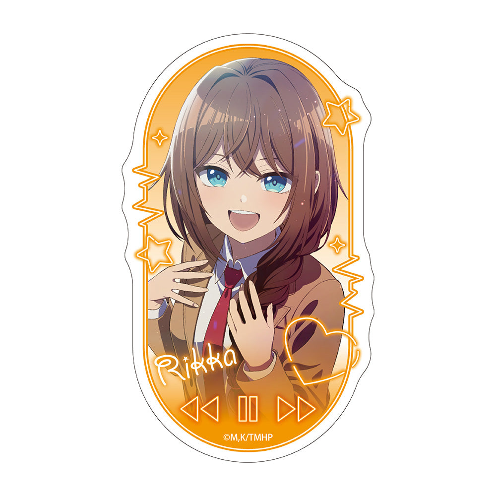 真夜中ハートチューン ダイカットステッカー 井ノ華六花 - 公式商品画像 | AniSmile