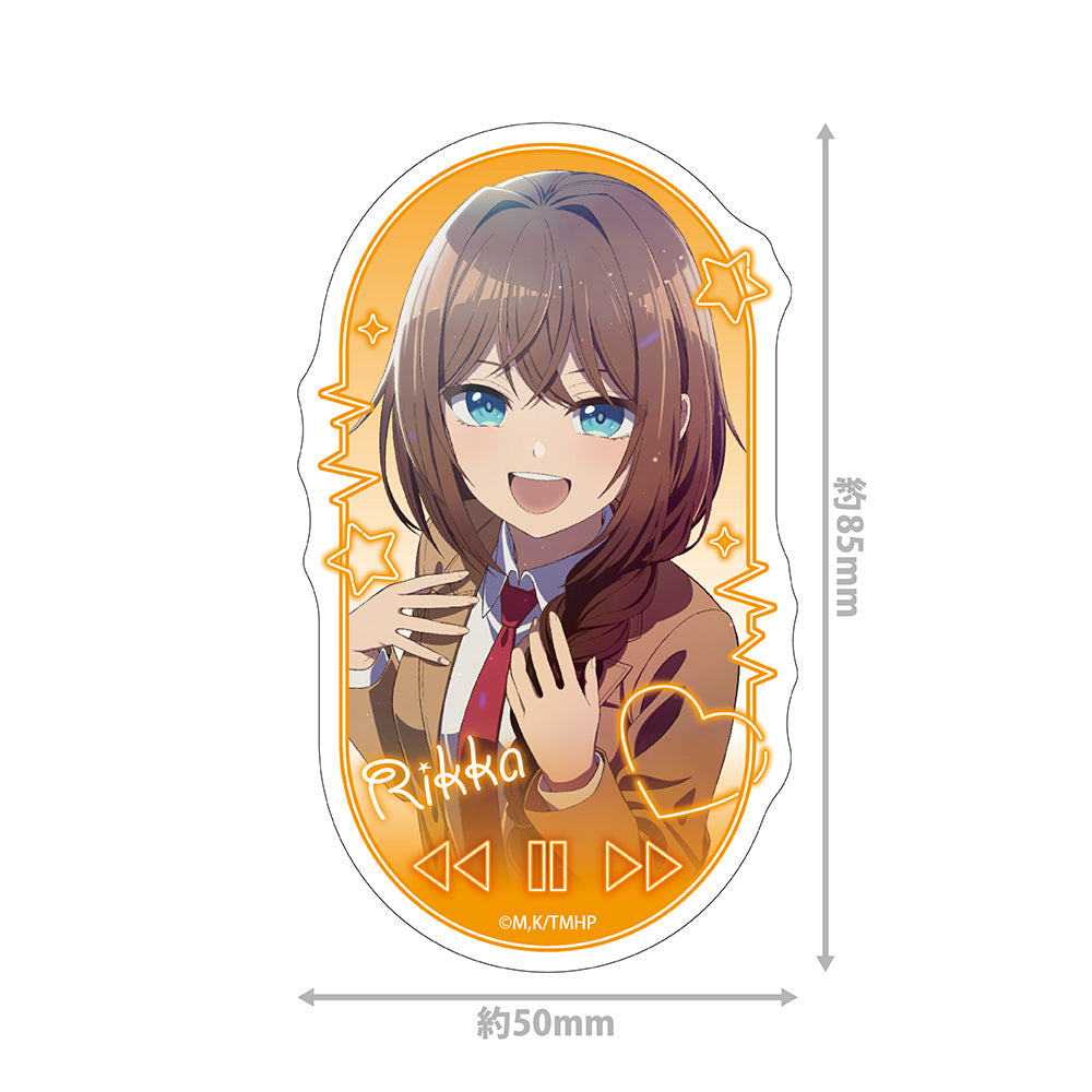 真夜中ハートチューン ダイカットステッカー 井ノ華六花 画像 2 | AniSmile