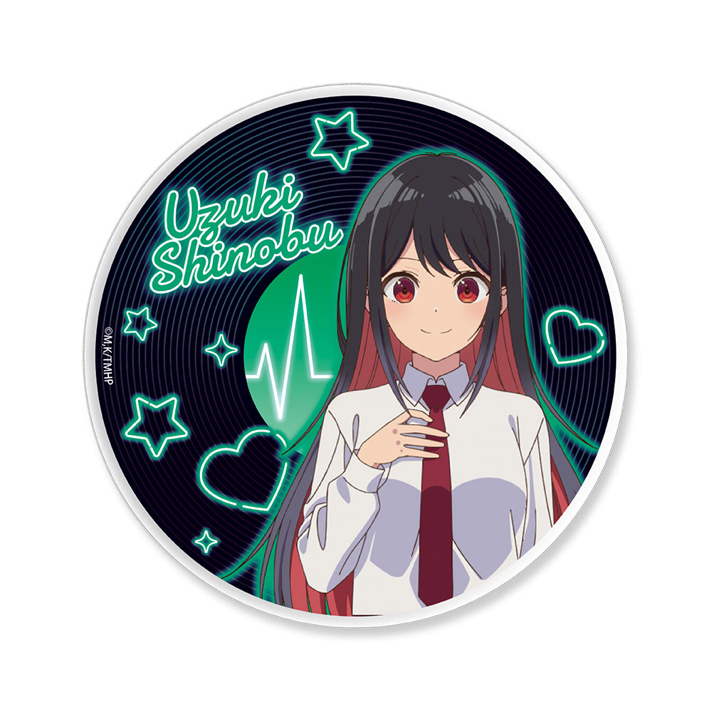 真夜中ハートチューン レコード風アクリルコースター 雨月しのぶ - 公式商品画像 | AniSmile