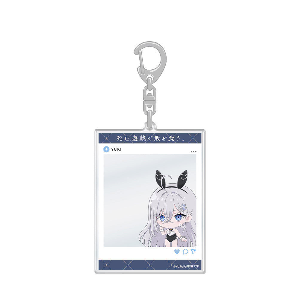 「死亡遊戯で飯を食う。」SNS風アクリルカードキーホルダー 幽鬼 - 公式商品画像 | AniSmile