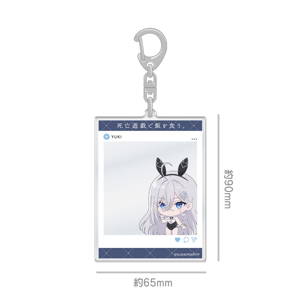 「死亡遊戯で飯を食う。」SNS風アクリルカードキーホルダー 幽鬼 画像 2 | AniSmile