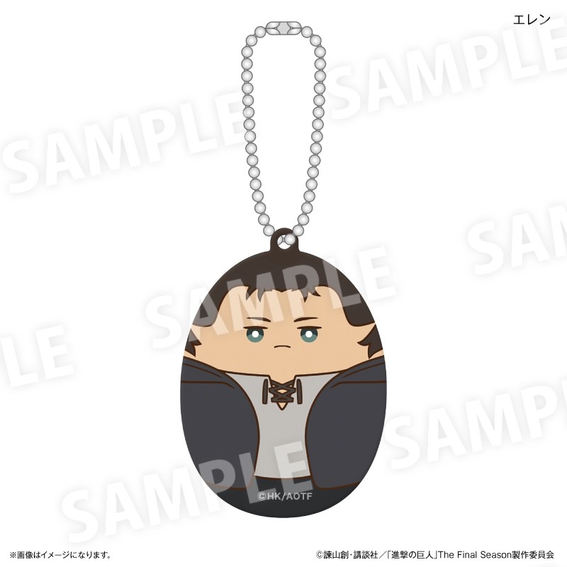 進撃の巨人 アクリルキーホルダー にぎにぎの楽園ver. エレン - 公式商品画像 | AniSmile