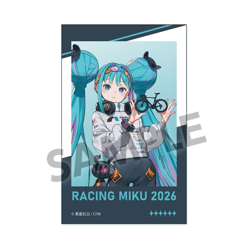 レーシングミク 2026 TEAM UKYO 応援 Ver. インスタントフォト風ステッカー - 公式商品画像 | AniSmile