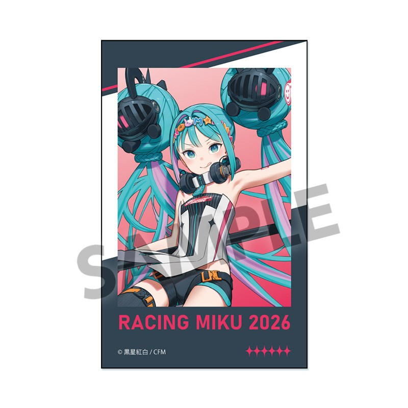 レーシングミク 2026 キービジュアル2 Ver. インスタントフォト風ステッカー - 公式商品画像 | AniSmile