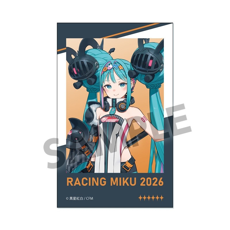 レーシングミク 2026 キービジュアル1 Ver. インスタントフォト風ステッカー - 公式商品画像 | AniSmile