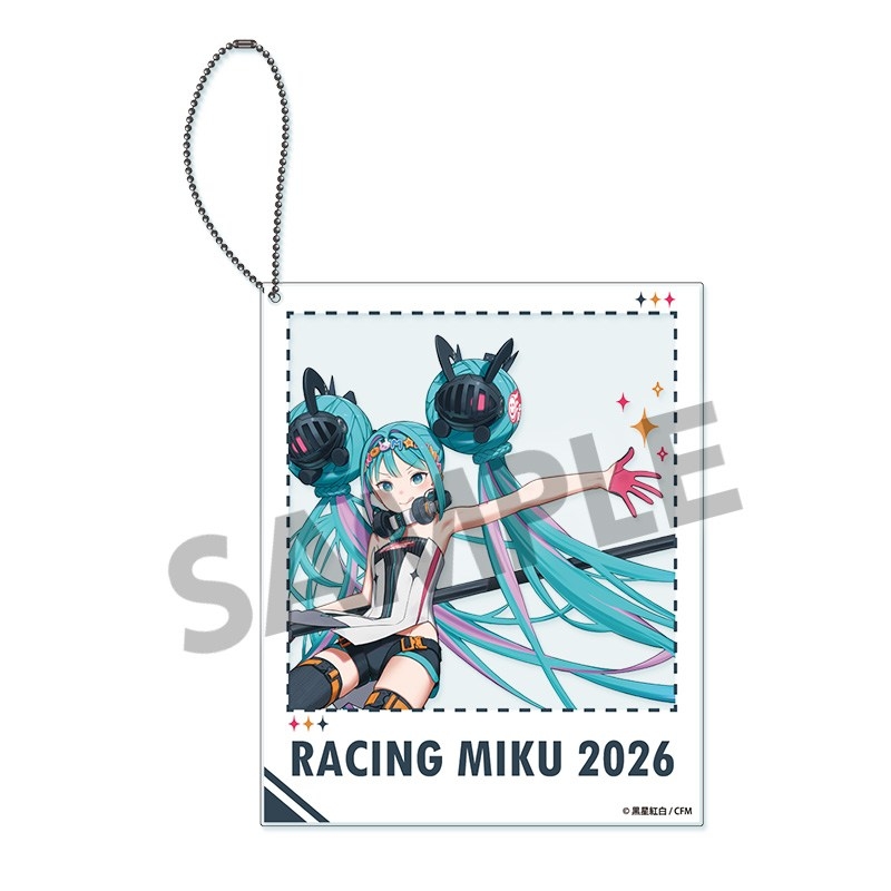 レーシングミク 2026 キービジュアル2 Ver. ポラロイド風アクリルキーホルダー - 公式商品画像 | AniSmile