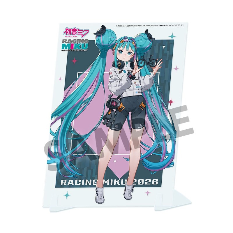 レーシングミク 2026 TEAM UKYO 応援 Ver. ビジュアルアクリルプレート - 公式商品画像 | AniSmile