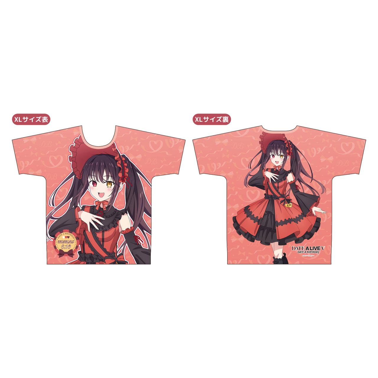 デート・ア・バースデー202606 フルグラフィックTシャツ 狂三 XL - 公式商品画像 | AniSmile