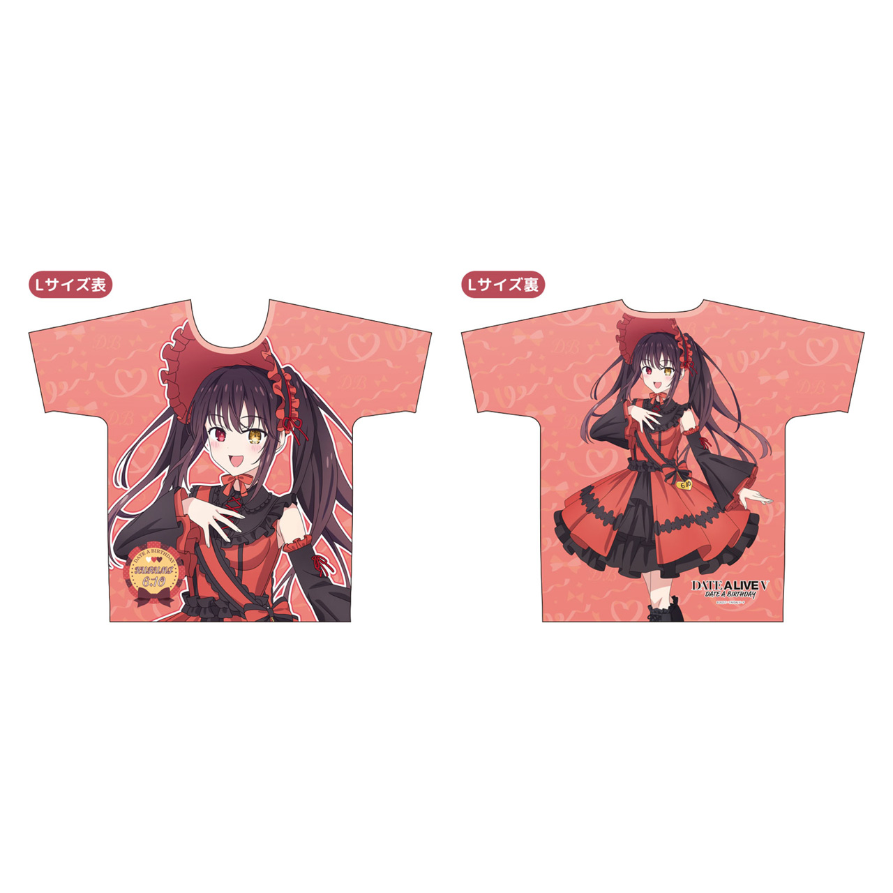 デート・ア・バースデー202606 フルグラフィックTシャツ 狂三 L - 公式商品画像 | AniSmile