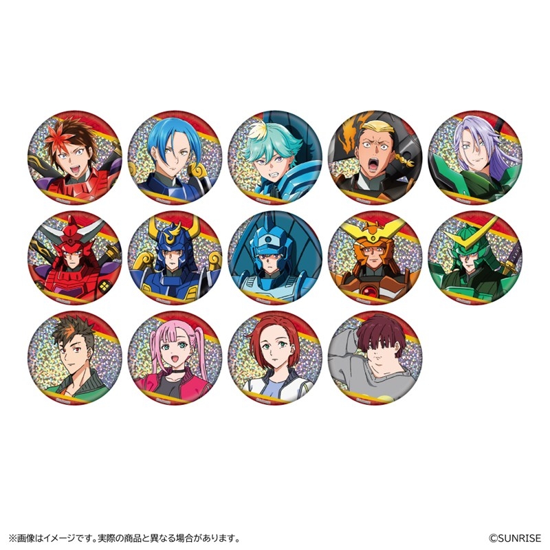 鎧真伝サムライトルーパー トレーディングホログラム缶バッジ - 公式商品画像 | AniSmile