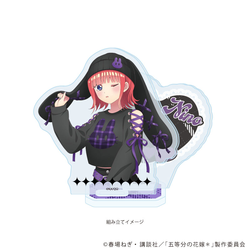 アクリルスタンドプレート「五等分の花嫁*」07/二乃 甘辛ロックver.(描き下ろしイラスト) 画像 2 | AniSmile