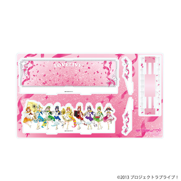 ①ラブライブ!シリーズ プレミアム アクリルジオラマプレート「ラブライブ!」01/整列デザイン パレードver.(描き下ろしイラスト) - 公式商品画像 | AniSmile