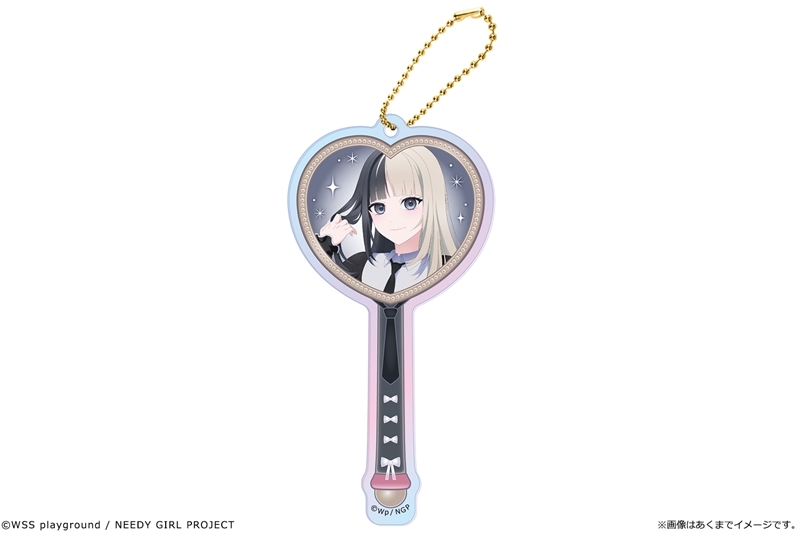 アニメ「NEEDY GIRL OVERDOSE」 オーロラアクリルステッキキーホルダー 03 かちぇ - 公式商品画像 | AniSmile