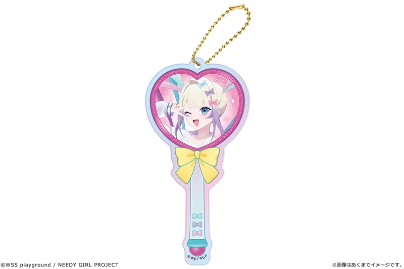 アニメ「NEEDY GIRL OVERDOSE」 オーロラアクリルステッキキーホルダー 01 超てんちゃん - 公式商品画像 | AniSmile